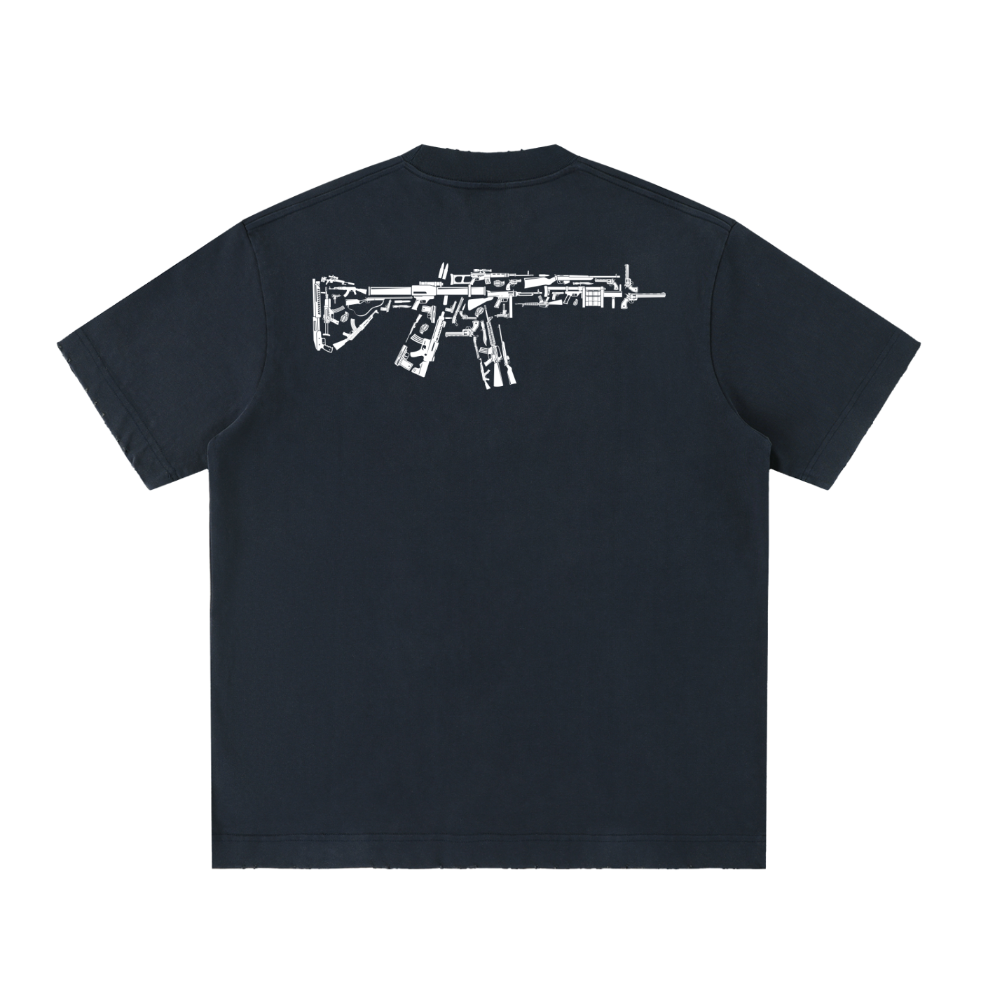 Men's Scarface Heavyweight Vintage Washed Frayed T-Shirt