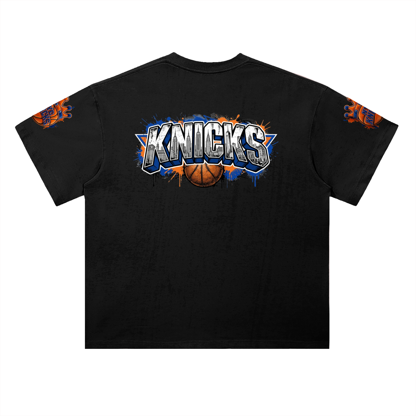 Men's NY Knicks Heavyweight Drop Shoulder Cotton T-Shirt