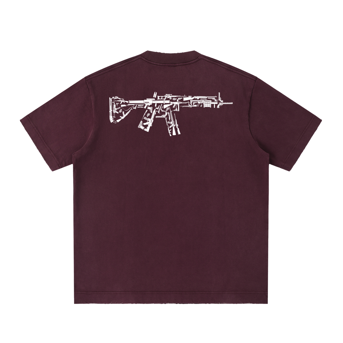 Men's Scarface Heavyweight Vintage Washed Frayed T-Shirt