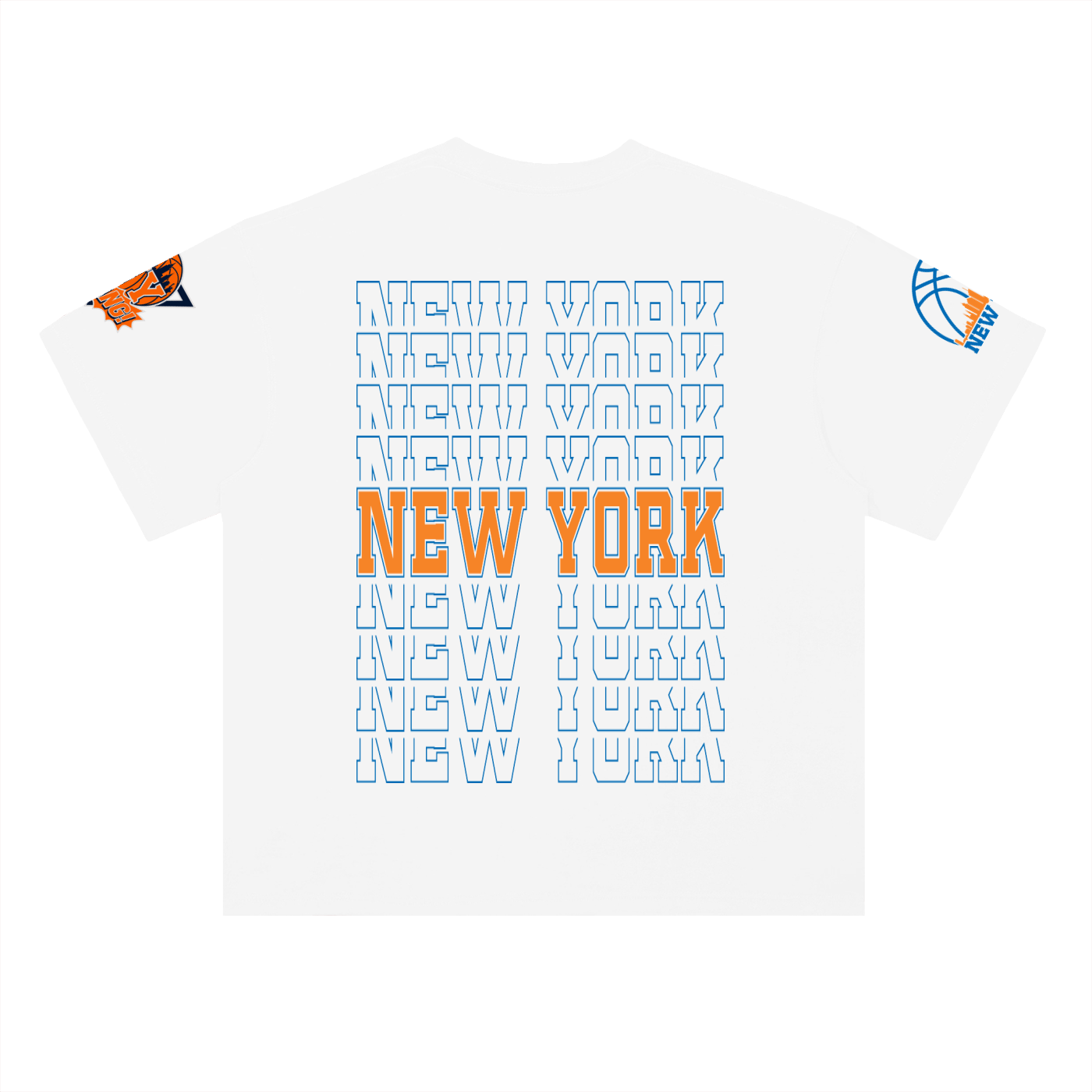 NY Knicks Heavyweight Drop Shoulder Cotton T-Shirt