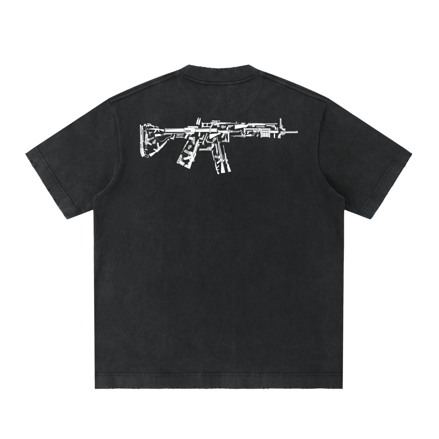 Men's Scarface Heavyweight Vintage Washed Frayed T-Shirt