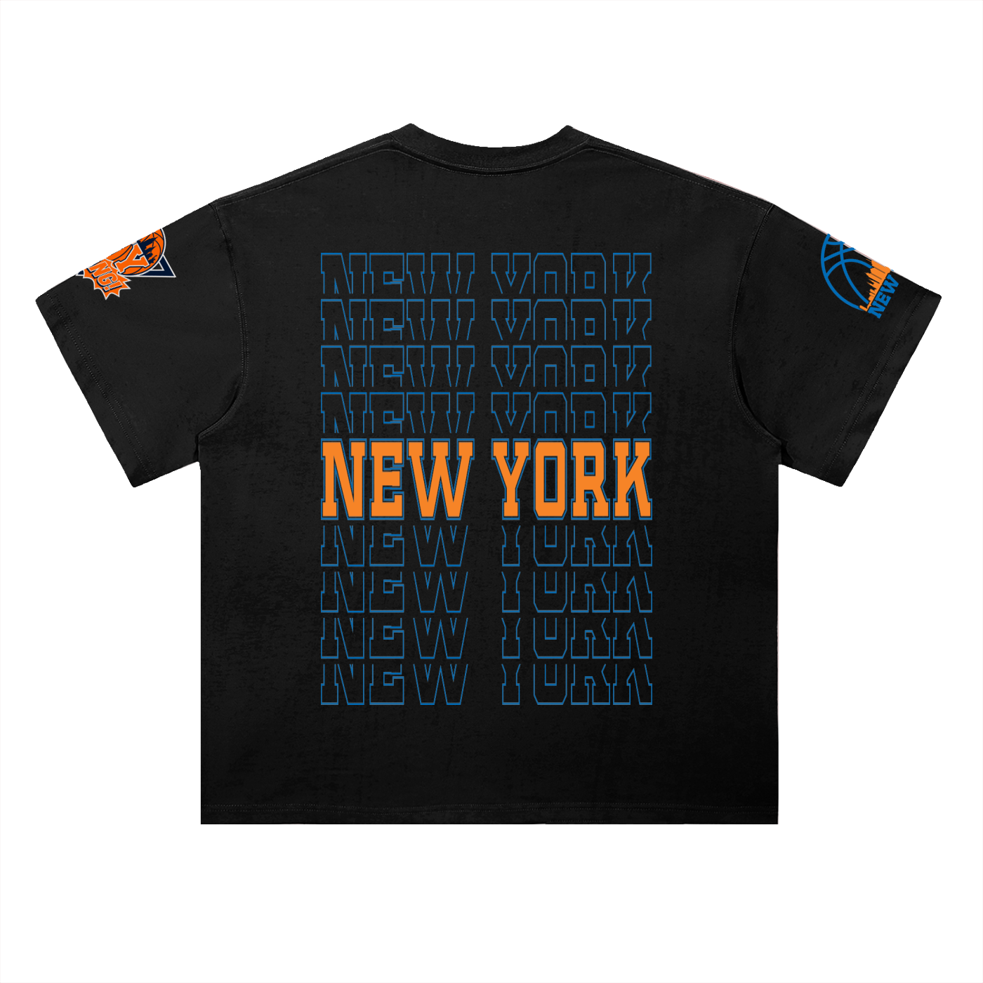 NY Knicks Heavyweight Drop Shoulder Cotton T-Shirt