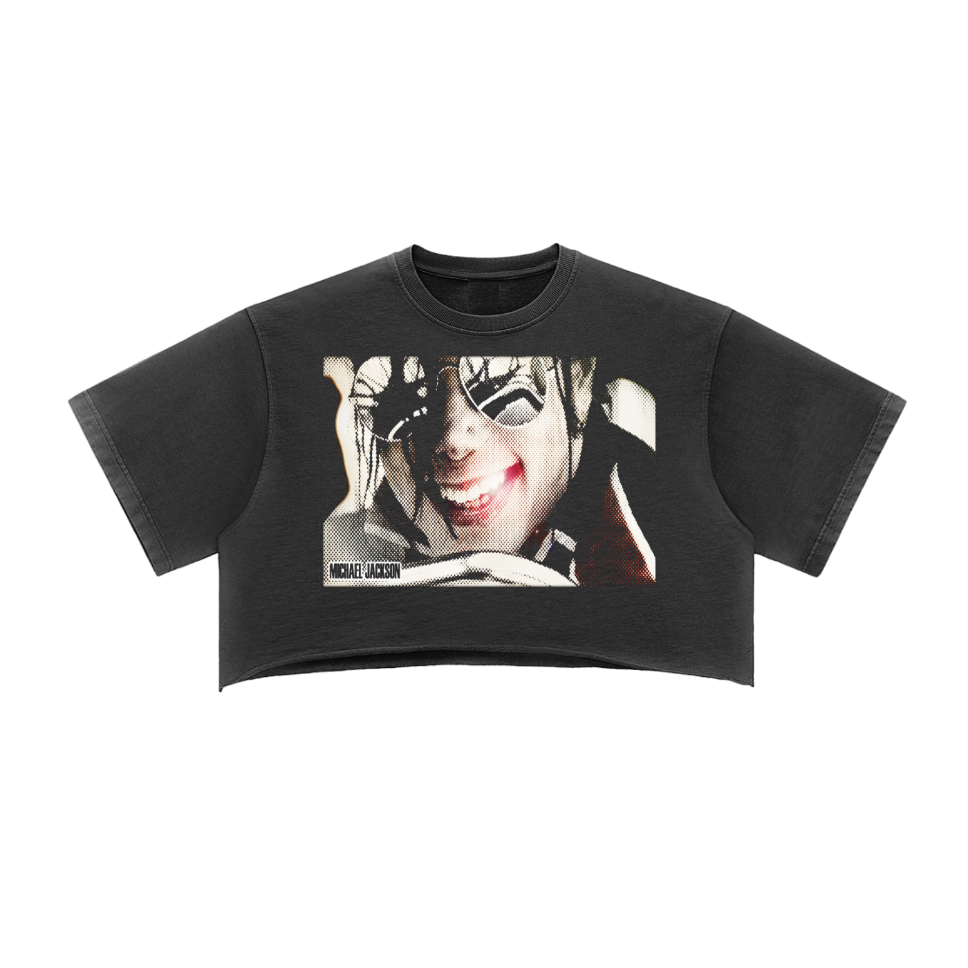 Women's Snow Washed Raw Edge Crop Top
