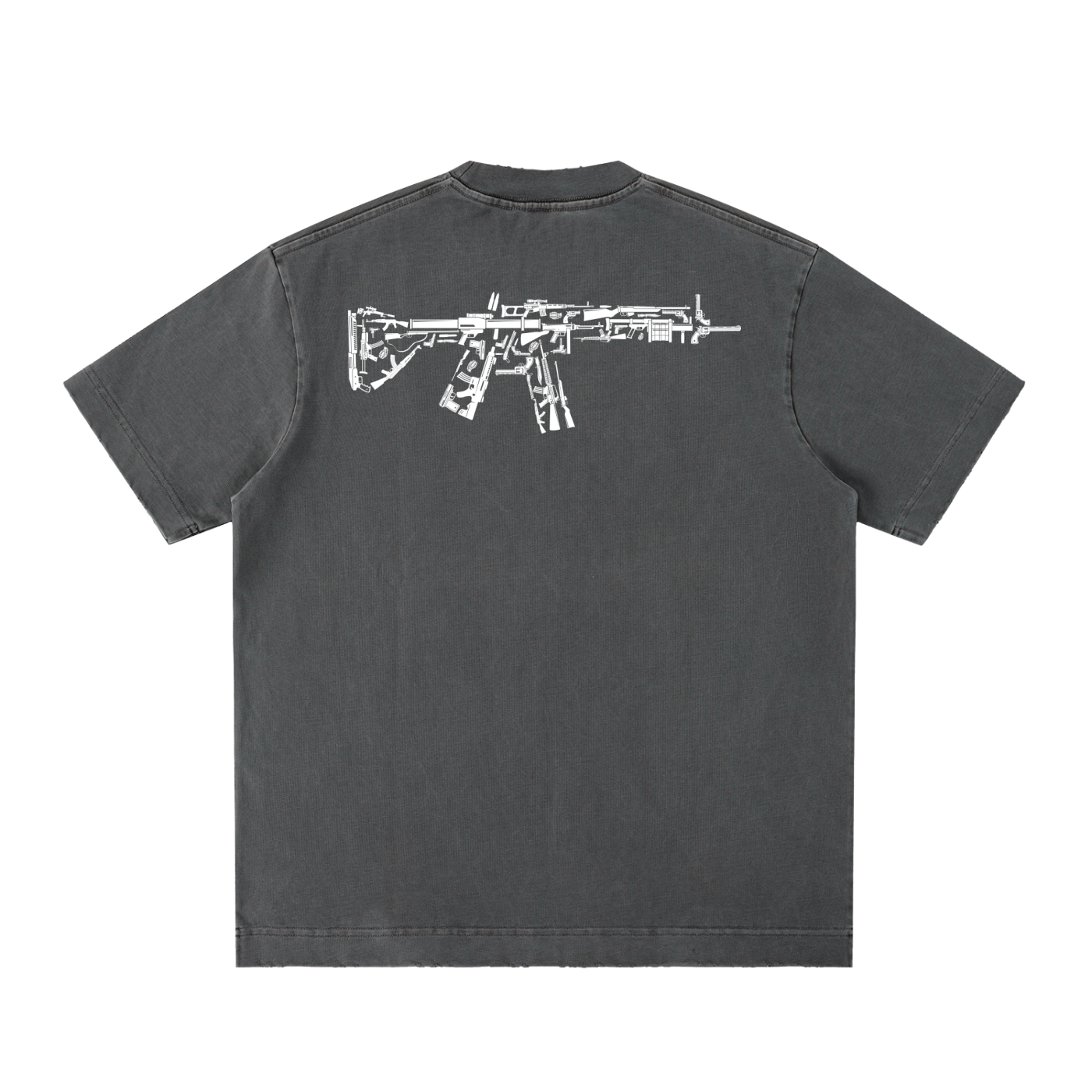Men's Scarface Heavyweight Vintage Washed Frayed T-Shirt